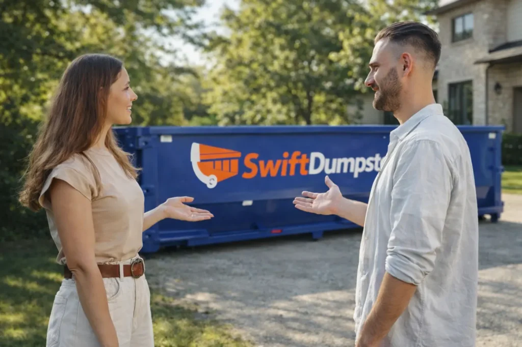 Book your Dumpster rental from Swift company