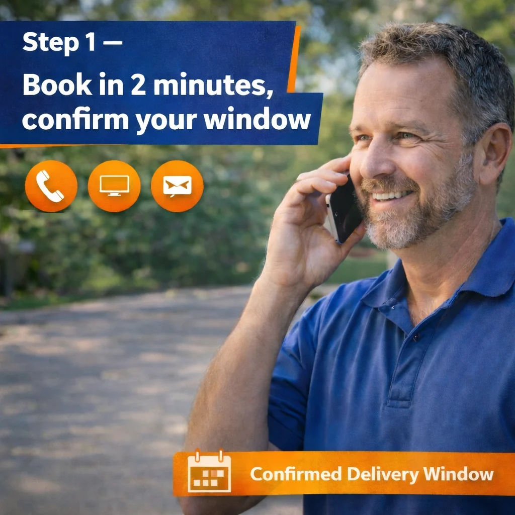 booking a 30 yard dumpster rental in Abilene by phone with fast confirmed delivery window